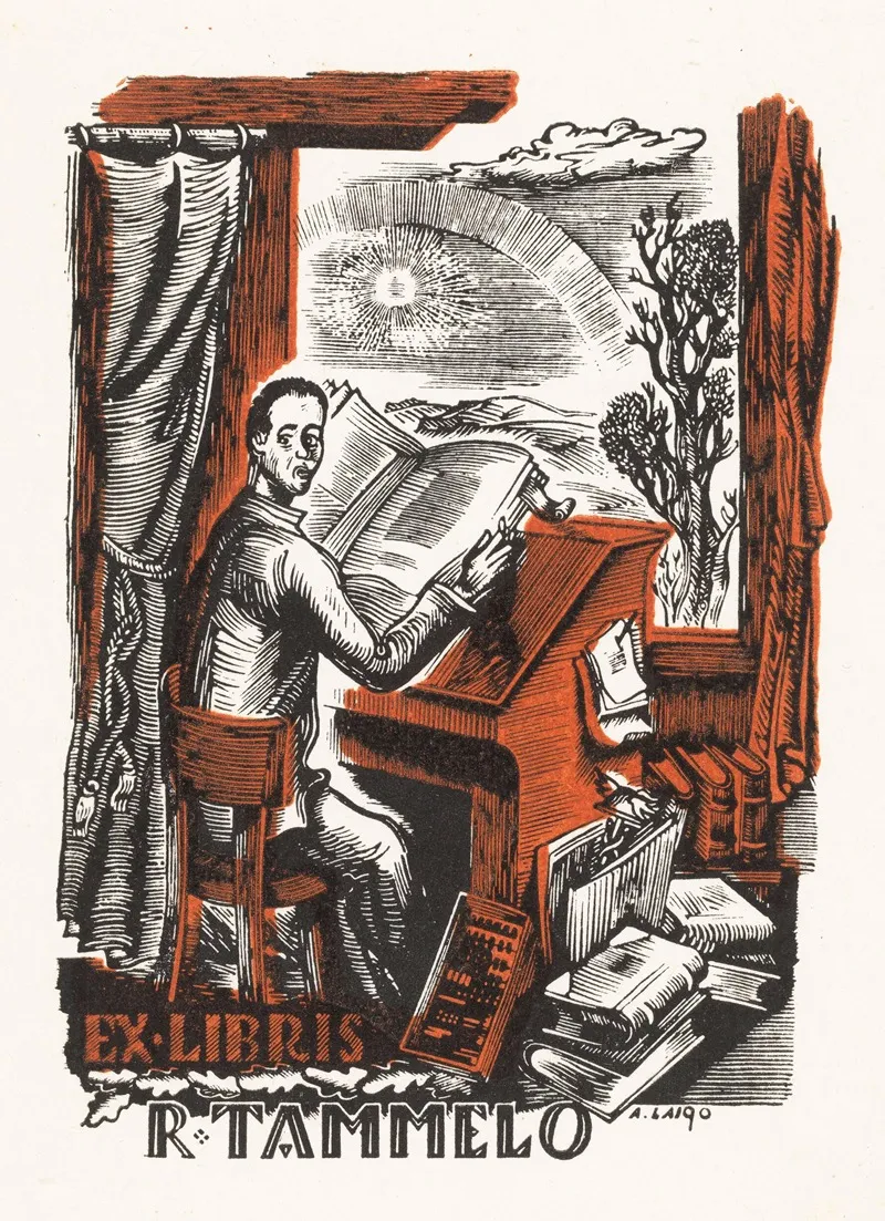 Ex Libris Van R Tammelo Wall Art by Arkadio Laigo - High-Resolution Digital Print