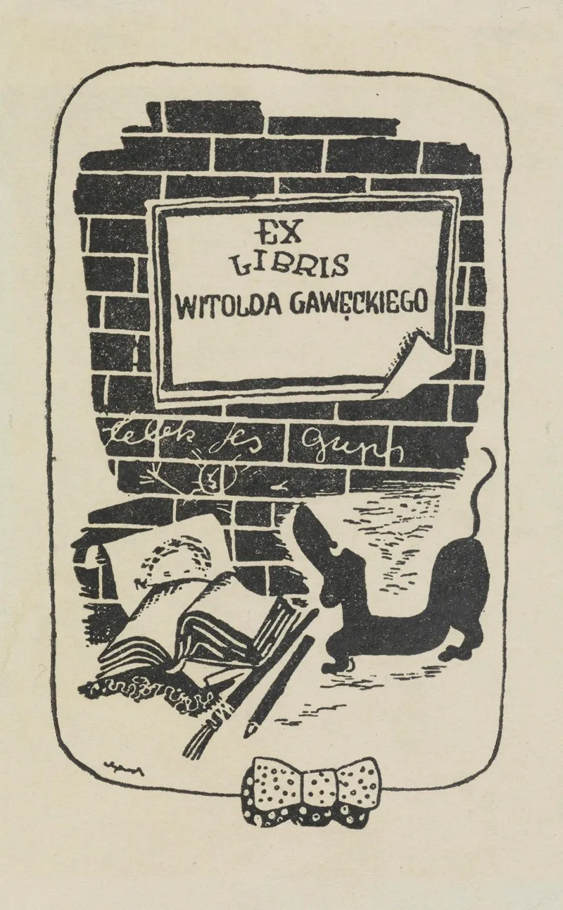 Ex Libris Witolda Gaweckiego Wall Art by Witold Gawęcki - High-Resolution Digital Print