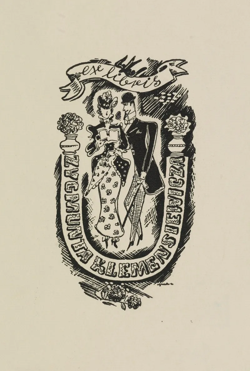 Ex Libris Zygmunta Klemensiewicza Wall Art by Witold Gawęcki - High-Resolution Digital Print