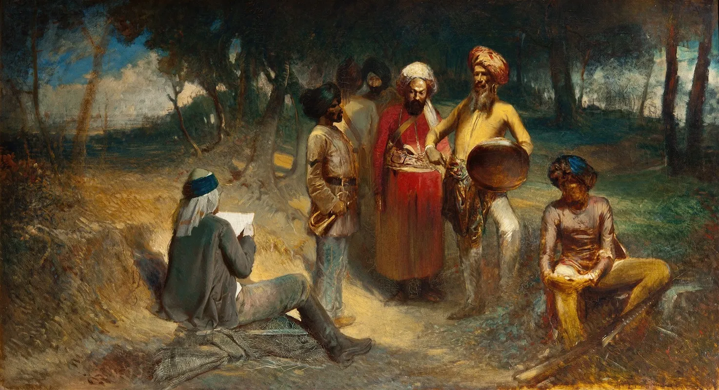 Examining The Spy Motif From The Indian Mutiny Wall Art by Egron Lundgren - High-Resolution Digital Print