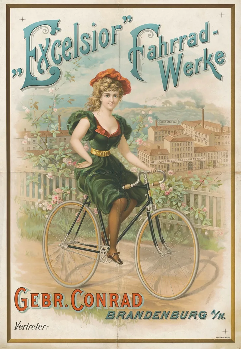 Excelsior Fahrrad Werke Gebruder Conrad Brandenburg Wall Art by W. Hagelberg AG - High-Resolution Digital Print