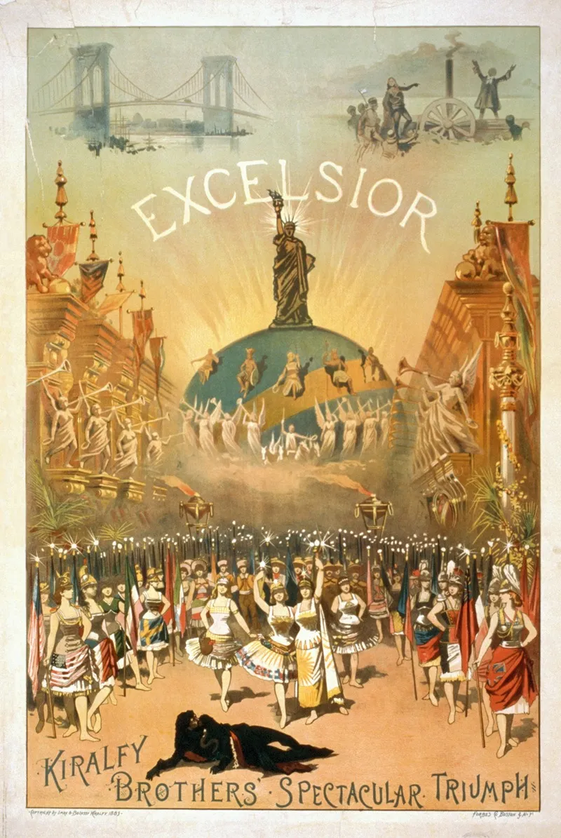 Excelsior Kiralfy Brothers Spectacular Triumph Wall Art by Forbes Co. - High-Resolution Digital Print