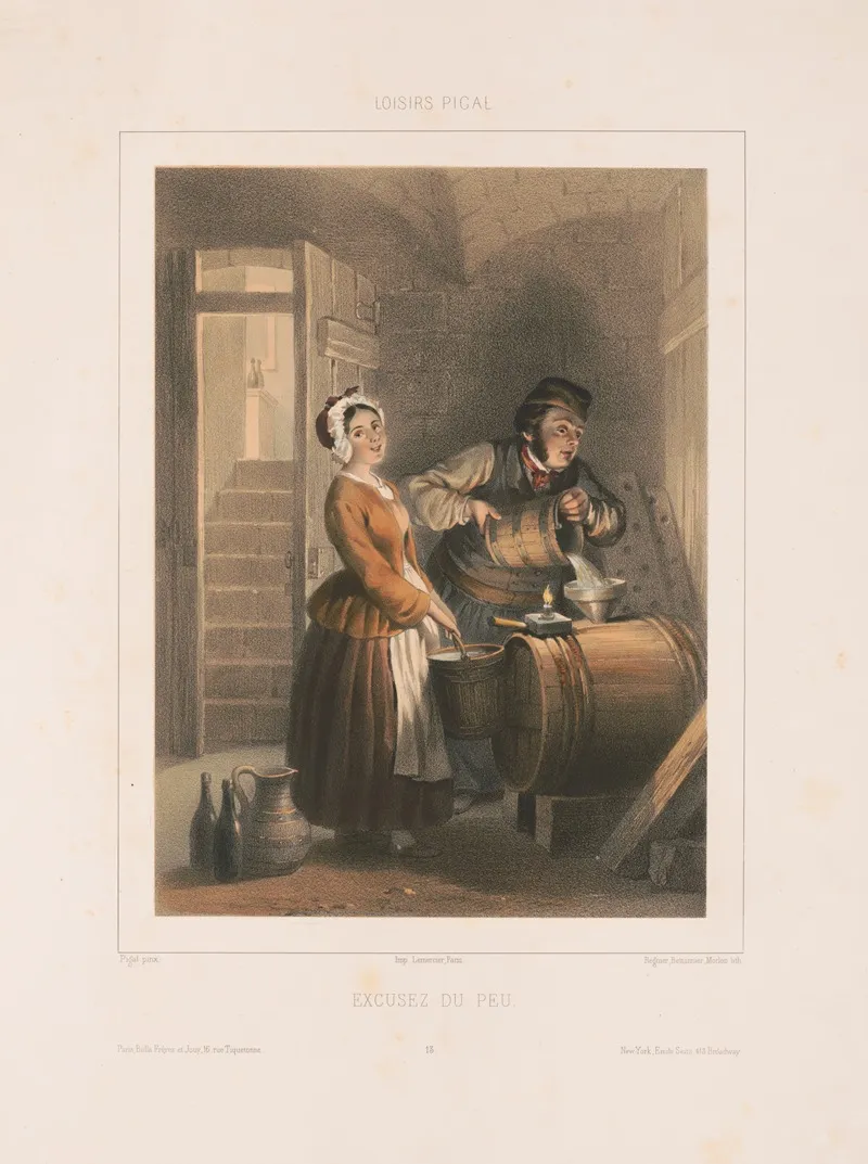 Excusez Du Peu Wall Art by Edmé Jean Pigal - High-Resolution Digital Print
