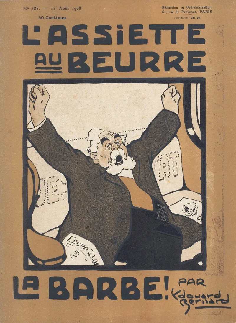 Exemplaar Van Het Tijdschrift Lassiette Au Beurre No 385 15 Augustus 1908 Wall Art by diverse vervaardigers - High-Resolution Digital Print