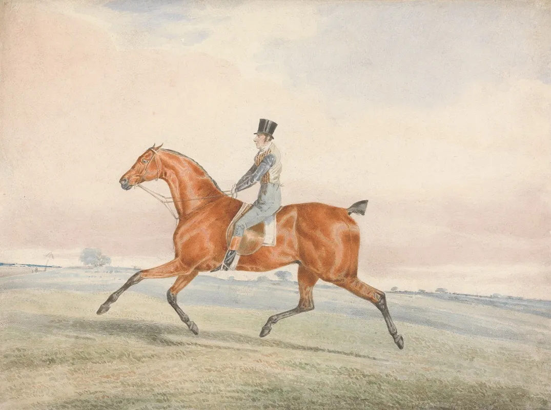 Exercising A Racehorse Wall Art by George Alken - High-Resolution Digital Print