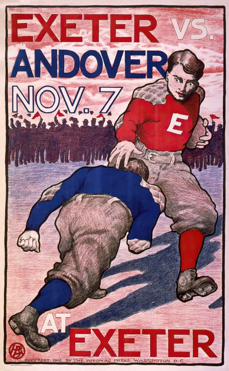 Exeter Vs Andover Nov 7 At Exeter Wall Art by Bristow Adams - High-Resolution Digital Print