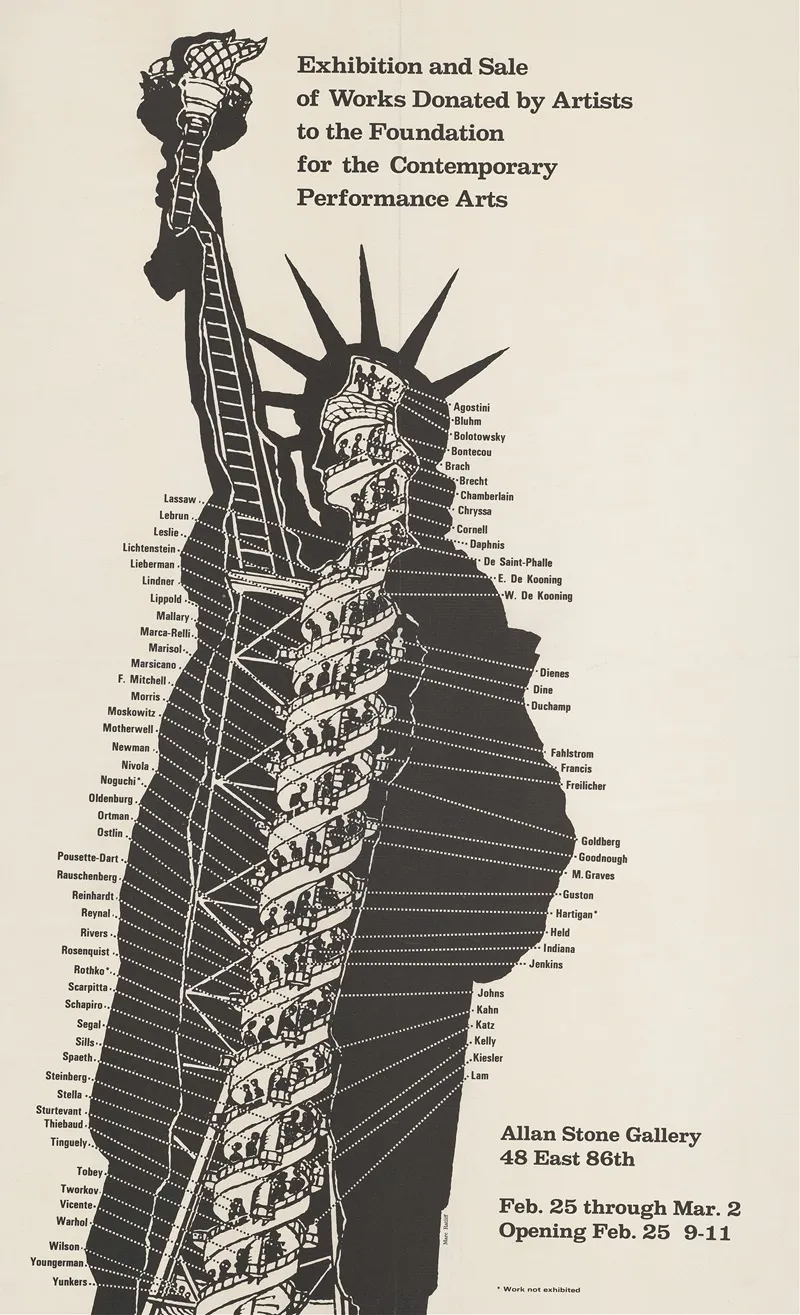 Exhibition And Sale Of Works Donated By Artists To The Foundation For The Contemporary Performance Arts Wall Art by Marc Ratcliff - High-Resolution Digital Print