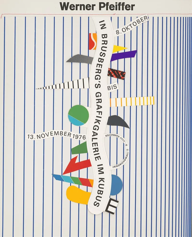 Exhibition In Brusbergs Grafikgalerie Im Kubus Wall Art by Werner Pfeiffer - High-Resolution Digital Print