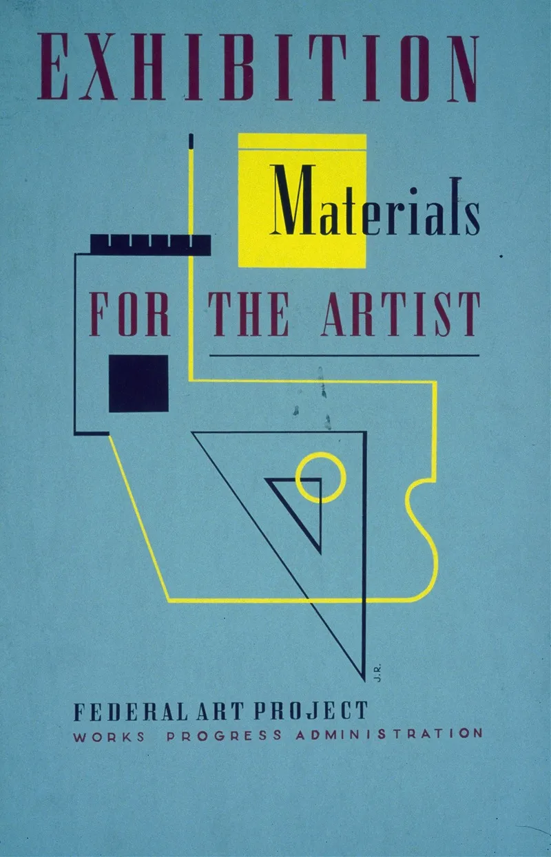 Exhibition Materials For The Artist Wall Art by Jerome Henry Rothstein - High-Resolution Digital Print