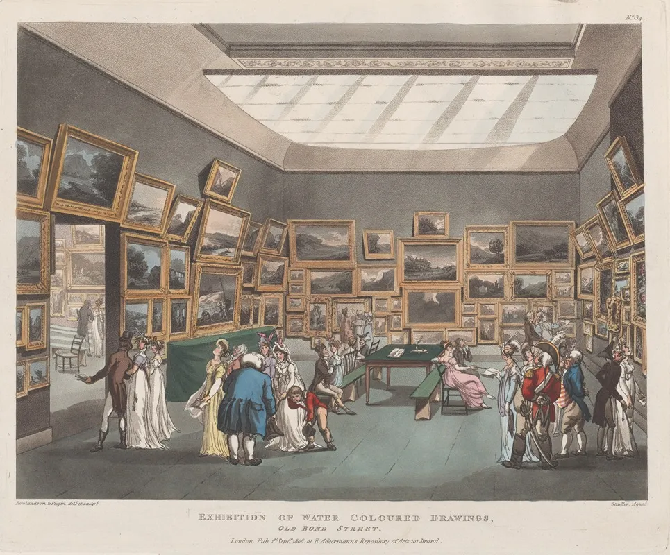 Exhibition Of Water Coloured Drawings Old Bond Street