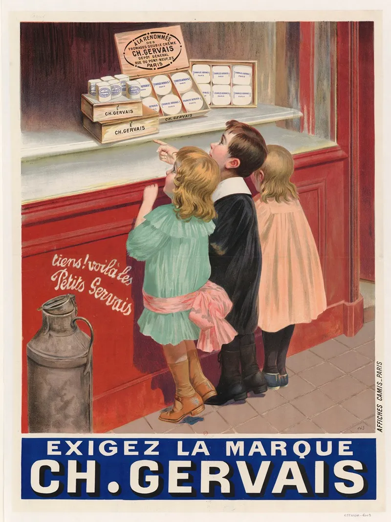 Exigez La Marque Charles Gervais Des Fromages Doubles Creme Wall Art by Imp. Camis - High-Resolution Digital Print