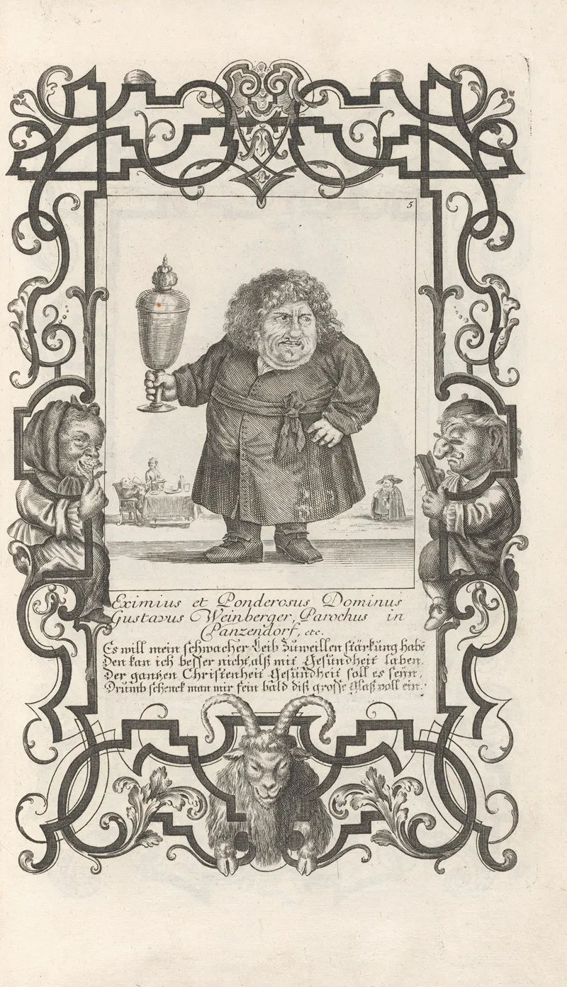 Eximius Et Ponderosus Dominus Gustavus Weinberger Pl 5 Wall Art by Elias Baeck - High-Resolution Digital Print