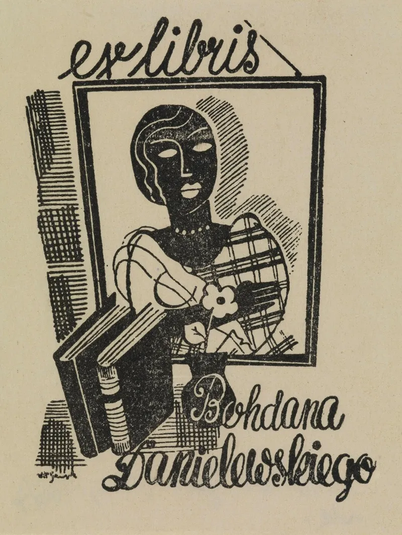 Exlibris Bohdana Danielewskiego Wall Art by Witold Gawęcki - High-Resolution Digital Print