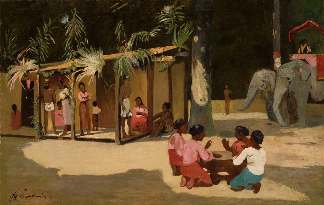 Exotic Scene Wall Art by Jean Lulvès - High-Resolution Digital Print