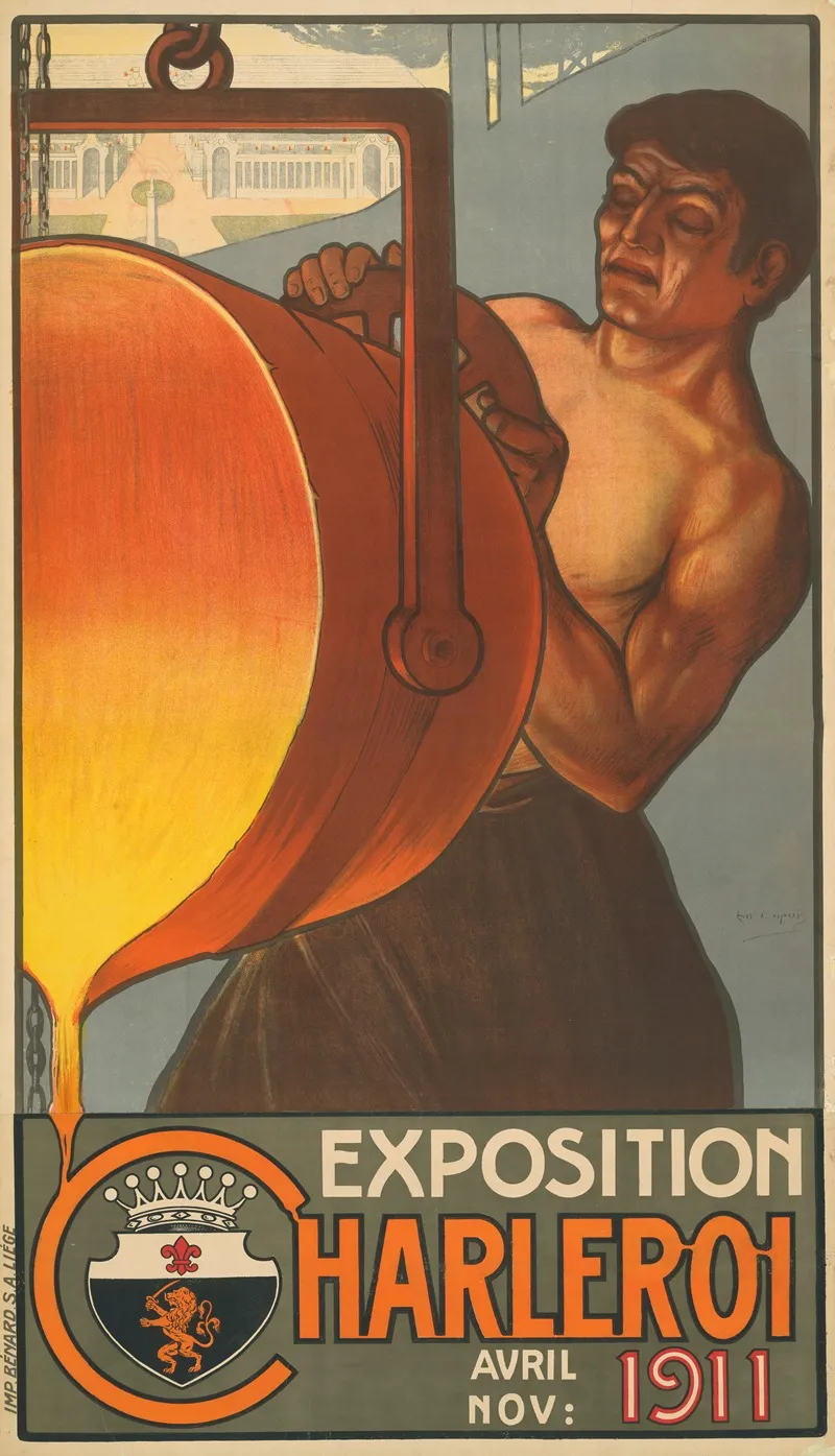 Exposition Charleroi Avril Novembre 1911 Wall Art by E. Dupuis - High-Resolution Digital Print