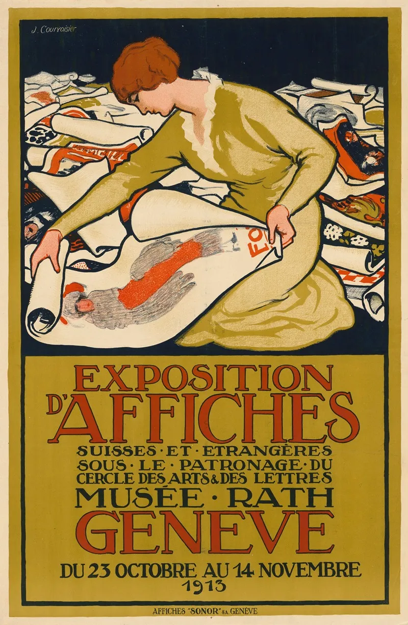 Exposition D Affiches Genf 1913 Wall Art by Jules-Ami Courvoisier - High-Resolution Digital Print