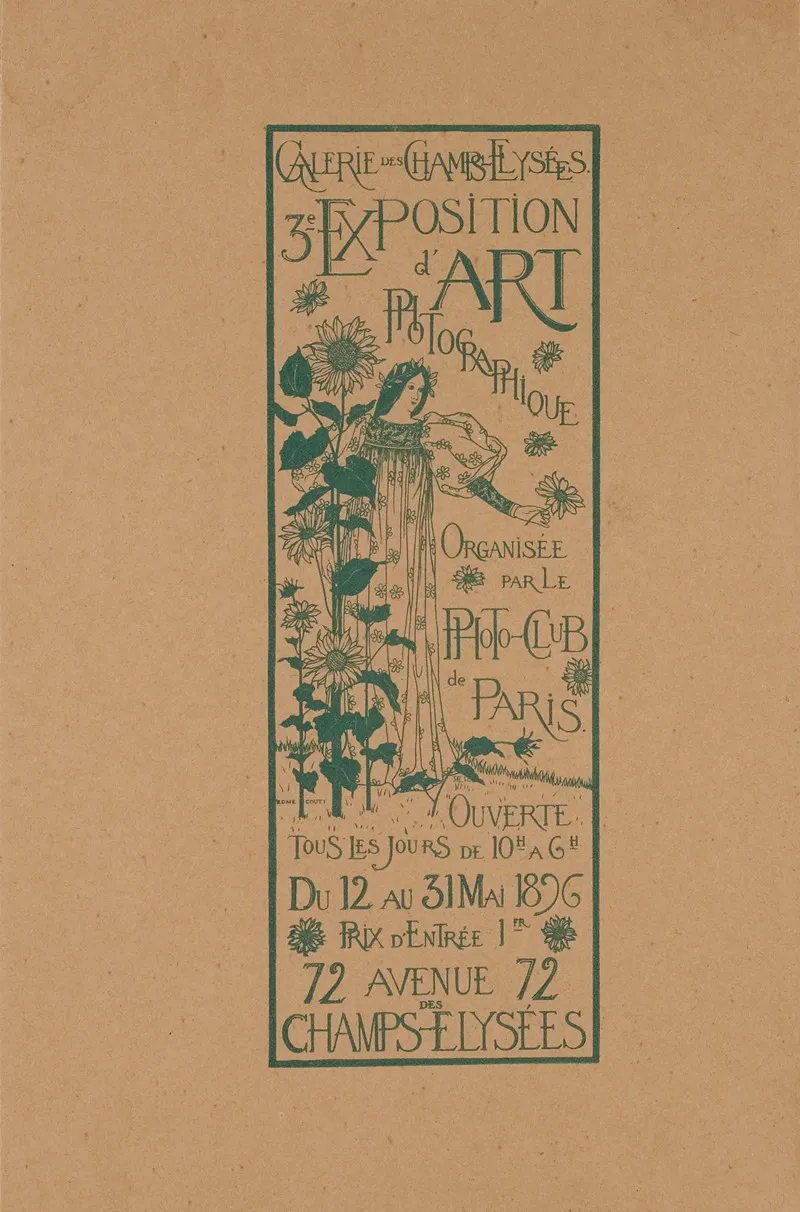 Exposition Dart Photographique Du Photo Club De Paris 3e Annee 1896 Wall Art by Edmé Couty - High-Resolution Digital Print