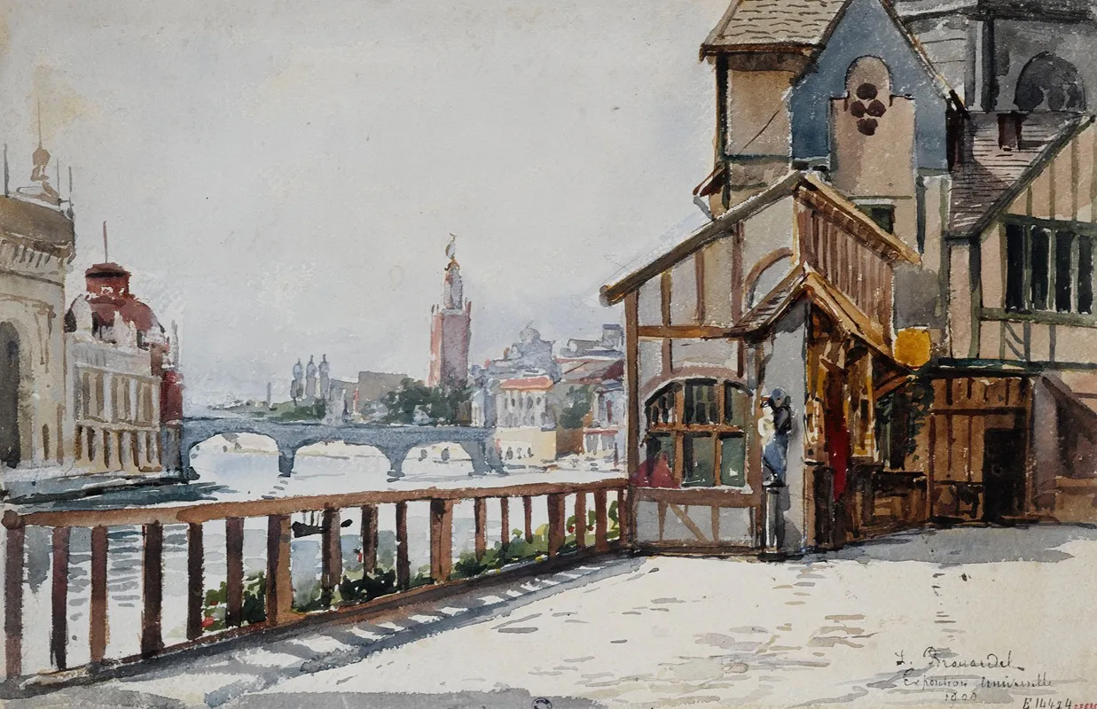 Exposition De 1900 Entree Du Vieux Paris Wall Art by Laure Brouardel - High-Resolution Digital Print