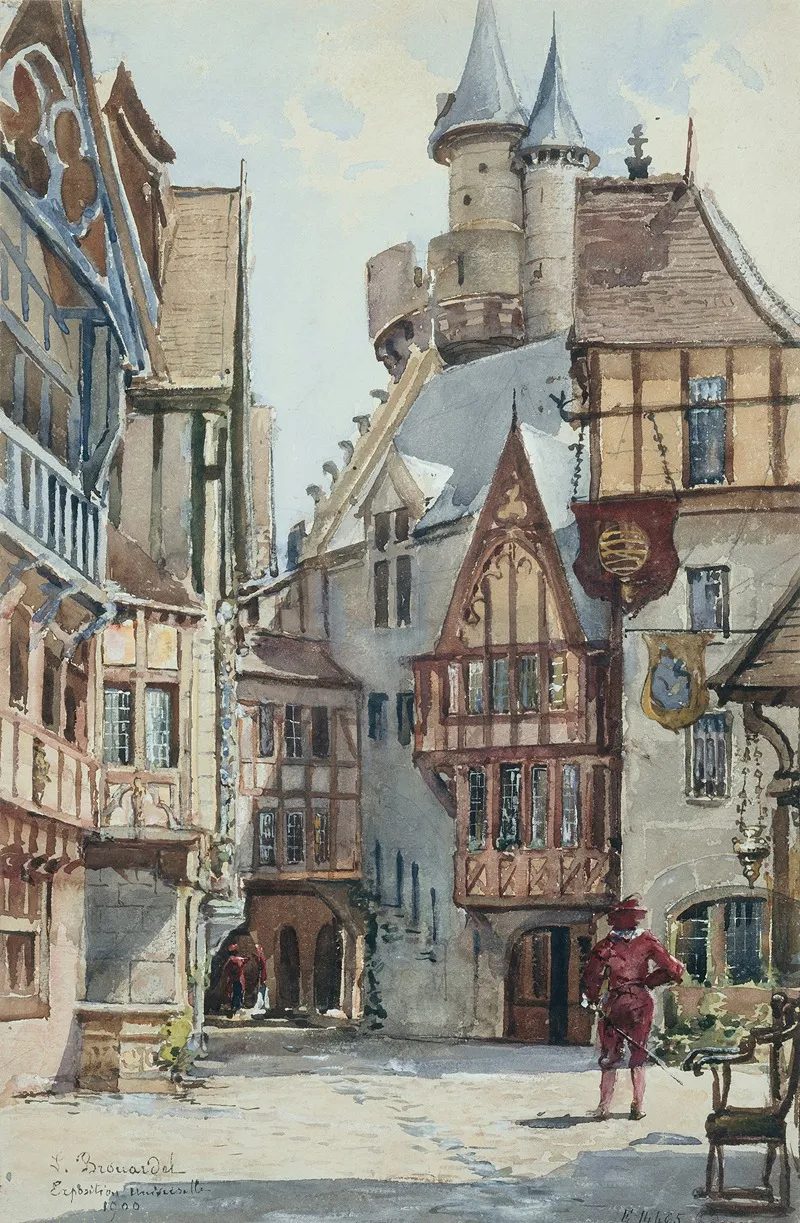Exposition De 1900 Le Vieux Paris 3 Wall Art by Laure Brouardel - High-Resolution Digital Print