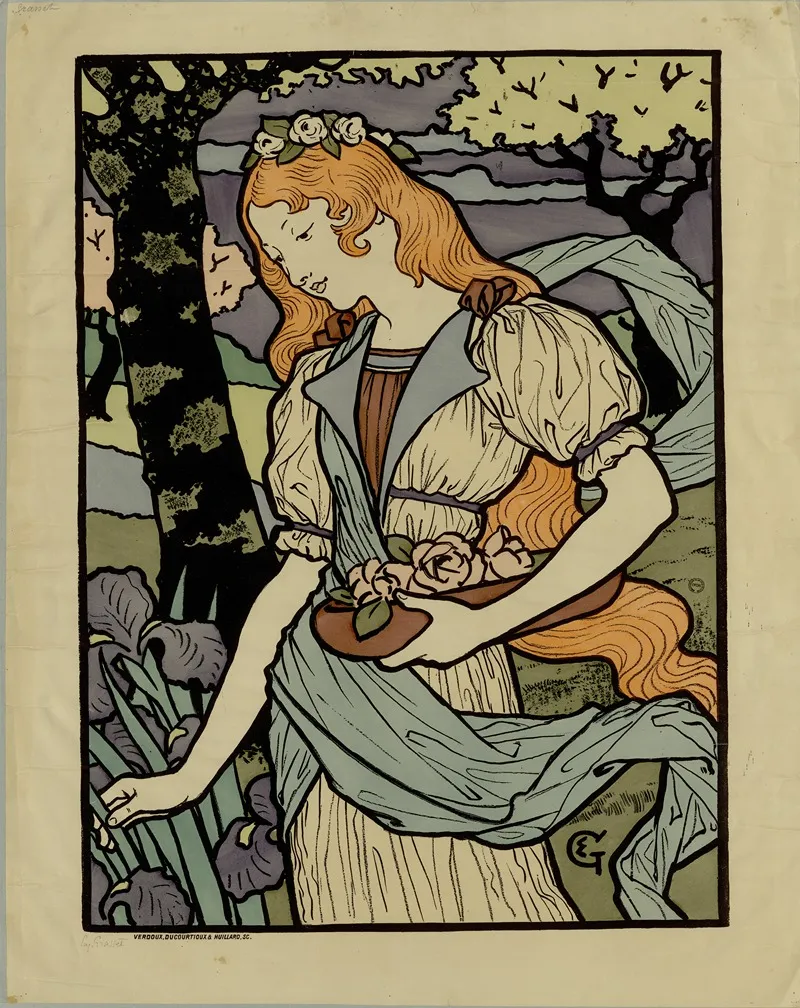 Exposition Des Artistes Decorateurs Londres Grafton Gallery Wall Art by Eugène Grasset - High-Resolution Digital Print