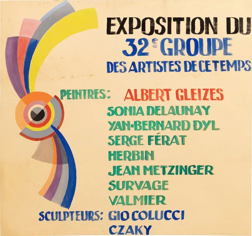 Exposition Du 32e Groupe Des Artistes De Ce Temps Wall Art by Albert Gleizes - High-Resolution Digital Print