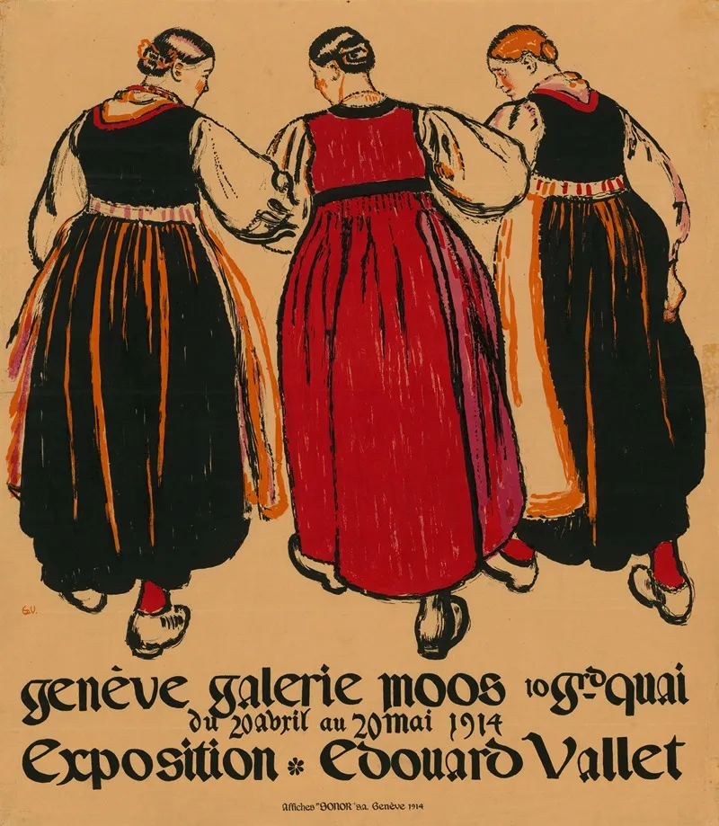 Exposition Edouard Vallet Geneve Galerie Moos
