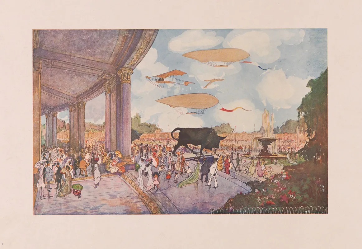 Exposition Et Universelle Internationale De Gand 1913 Wall Art by Jules De Bruycker - High-Resolution Digital Print