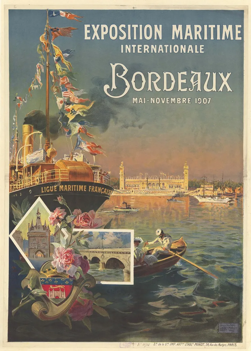 Exposition Maritime Internationale Bordeaux Mai Novembre 1907 Wall Art by Etablissements Minot - High-Resolution Digital Print