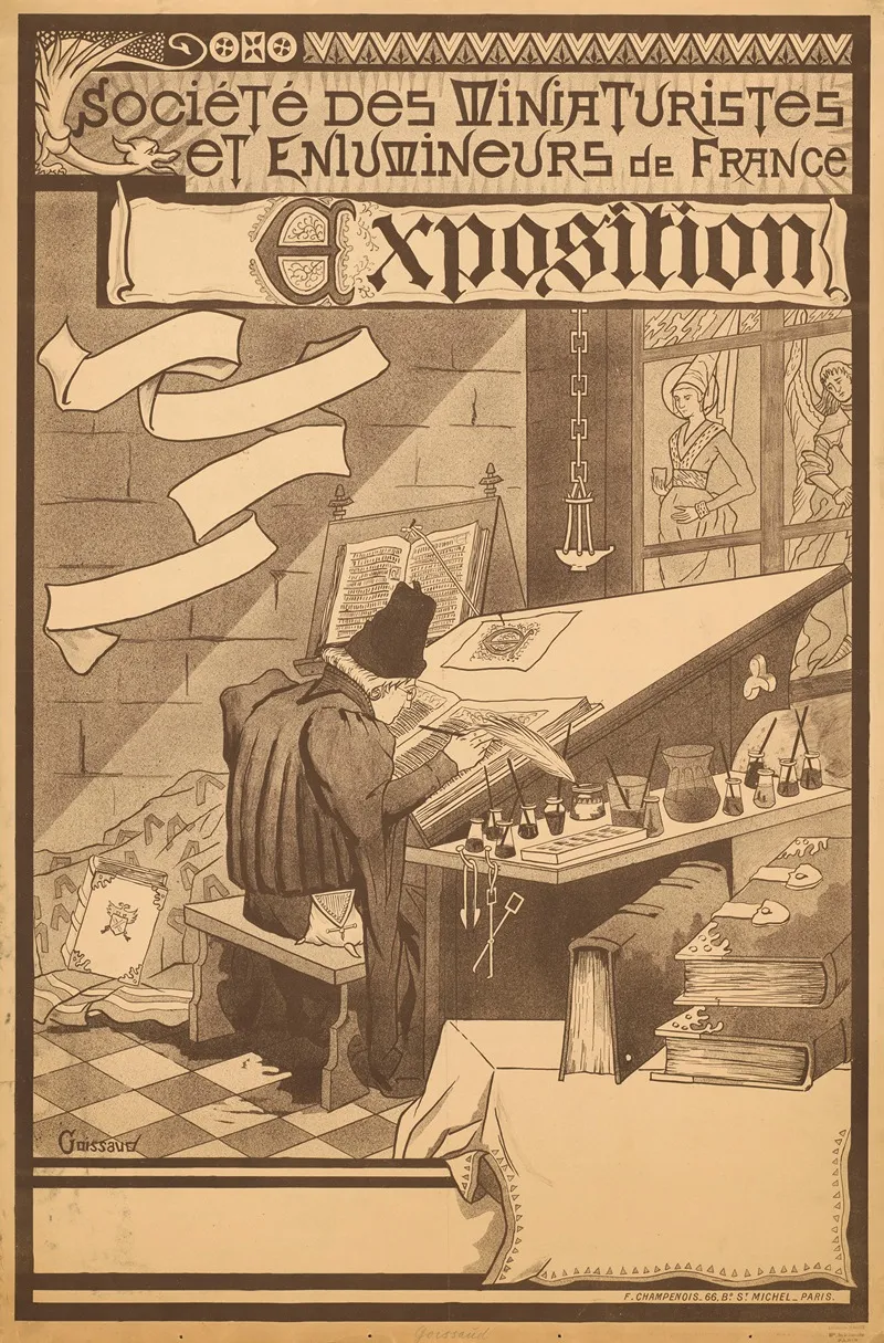 Exposition Societe Des Miniaturistes Et Enlumineurs De France Wall Art by Conrad Goissaud - High-Resolution Digital Print