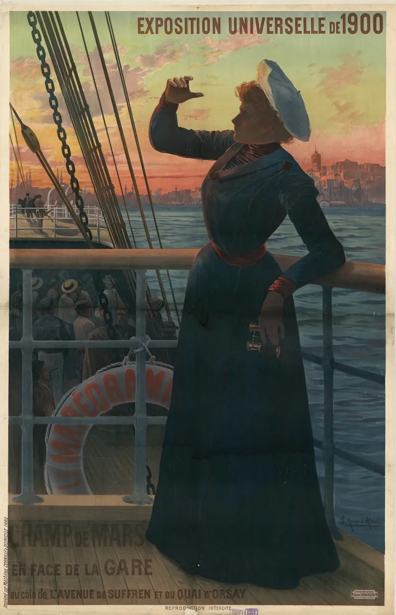 Exposition Universelle De 1900 Le Mareorama Champs De Mars En Face De La Gare Wall Art by Frederic Hugo d’Alési - High-Resolution Digital Print
