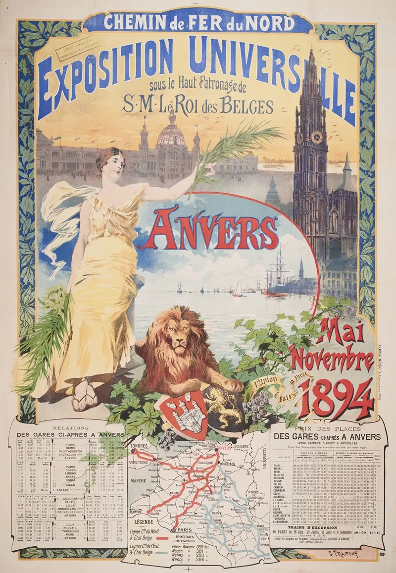 Exposition Universelle Sous Le Haut Patronage De S M Le Roi Des Belges