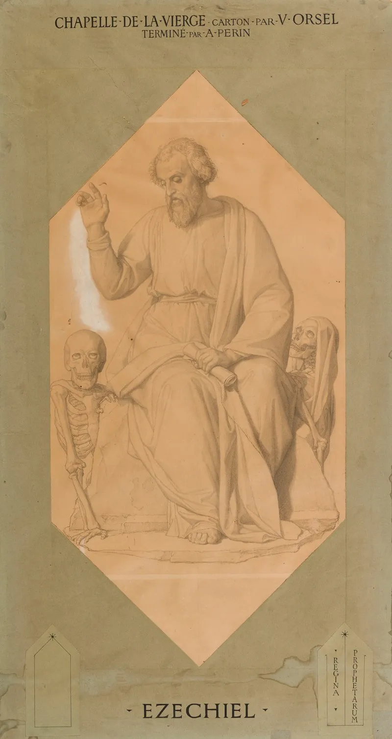 Ezechiel Wall Art by Alphonse-Henri Perin - High-Resolution Digital Print