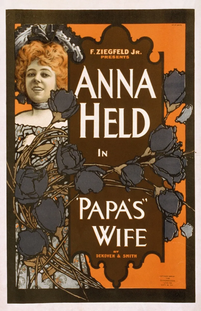 F Ziegfeld Jr Presents Anna Held In Papas Wife