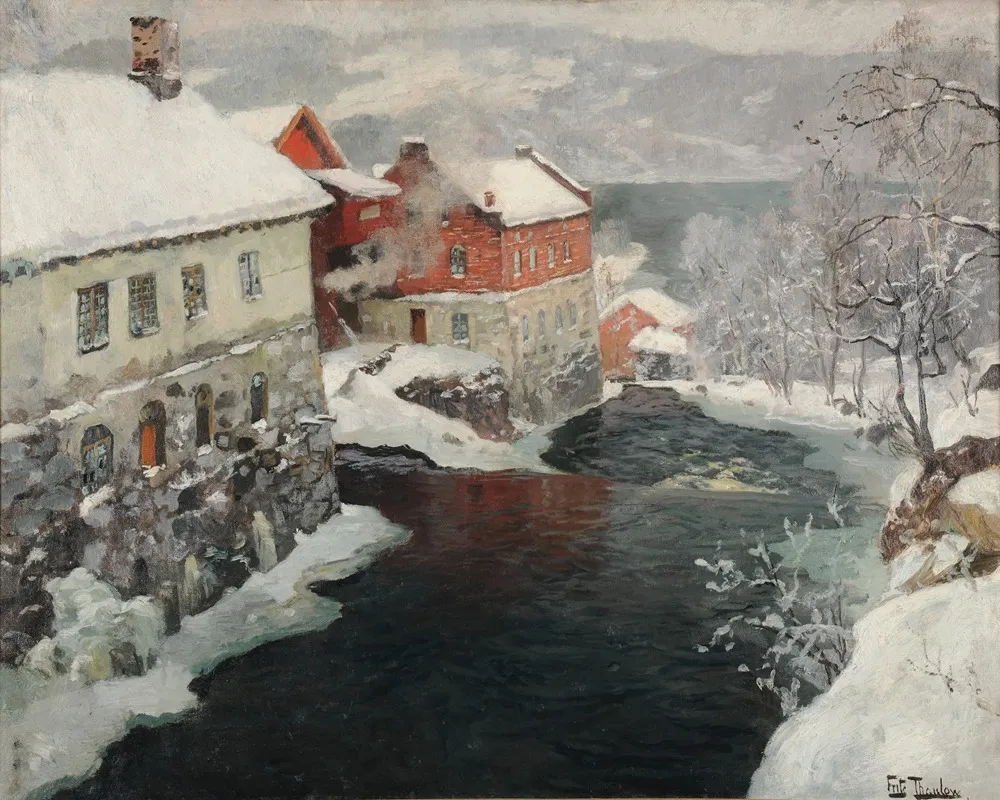 Fabriques En Norvege Les Deux Moulins Sur La Riviere Mesma