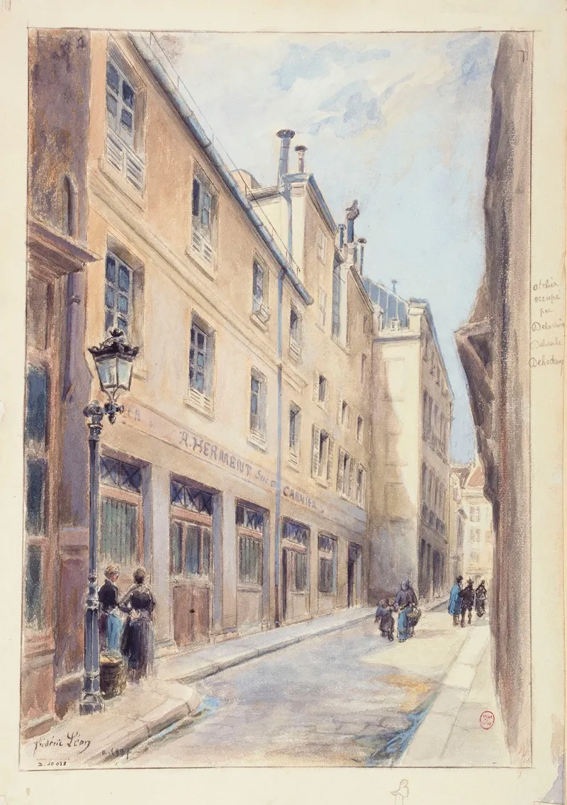 Facade De La Maison Habitee Par Honore De Balzac Wall Art by Frédéric Léon - High-Resolution Digital Print