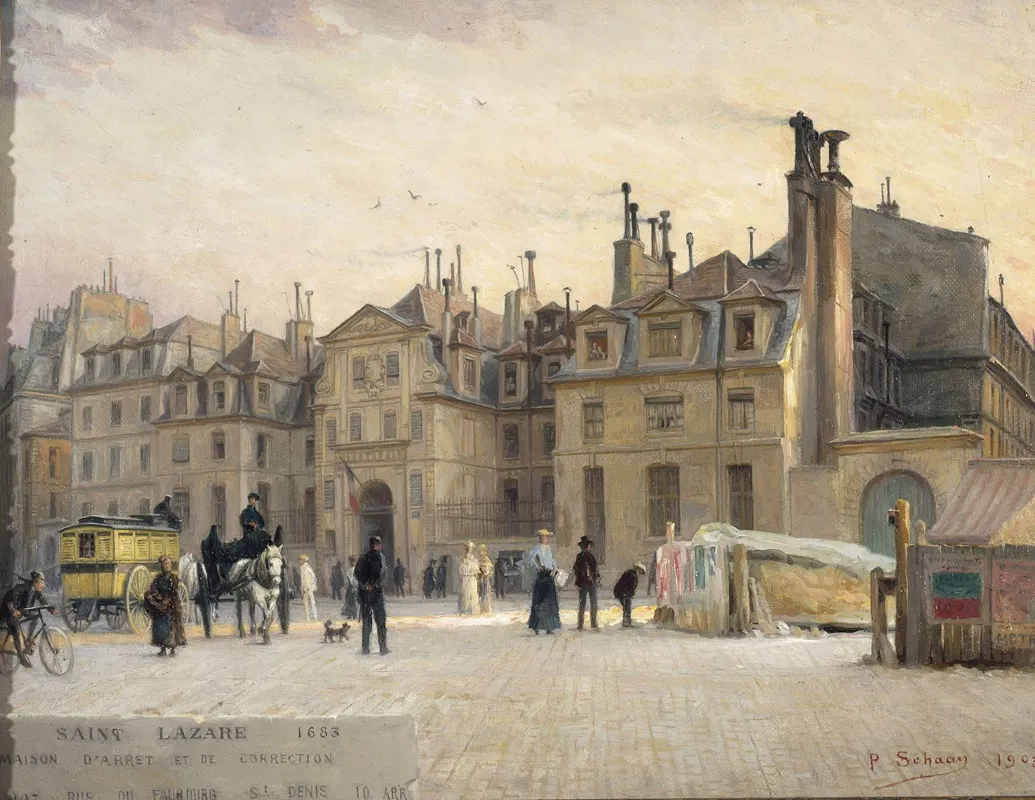 Facade De La Prison Saint Lazare Rue Du Faubourg Saint Denis