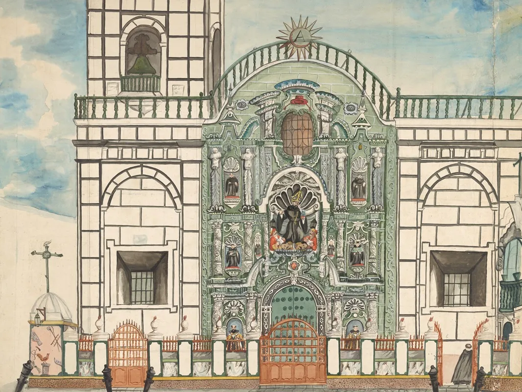 Facade Of A Church Lima Wall Art by Francisco Fierro - High-Resolution Digital Print