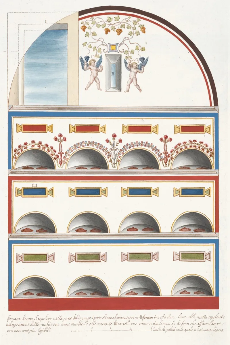 Facciata Dentro Il Sepolcro Nella Porte Delingresso Wall Art by Pierre-Jean Mariette - High-Resolution Digital Print