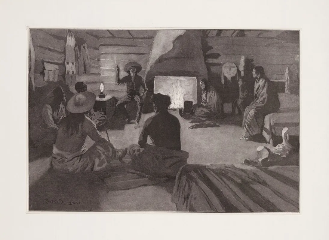 Fact Or Fiction Wall Art by Frederic Remington - High-Resolution Digital Print