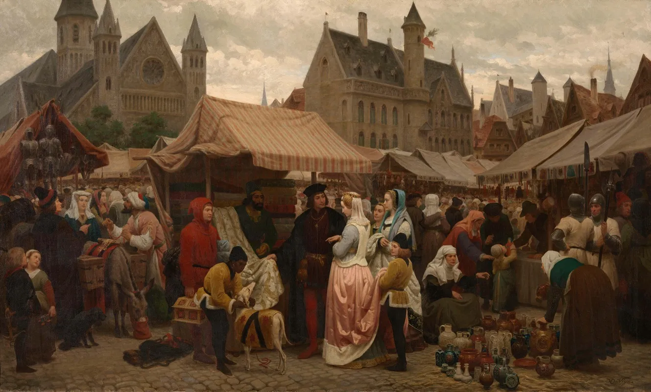 Fair In Ghent In The Middle Ages