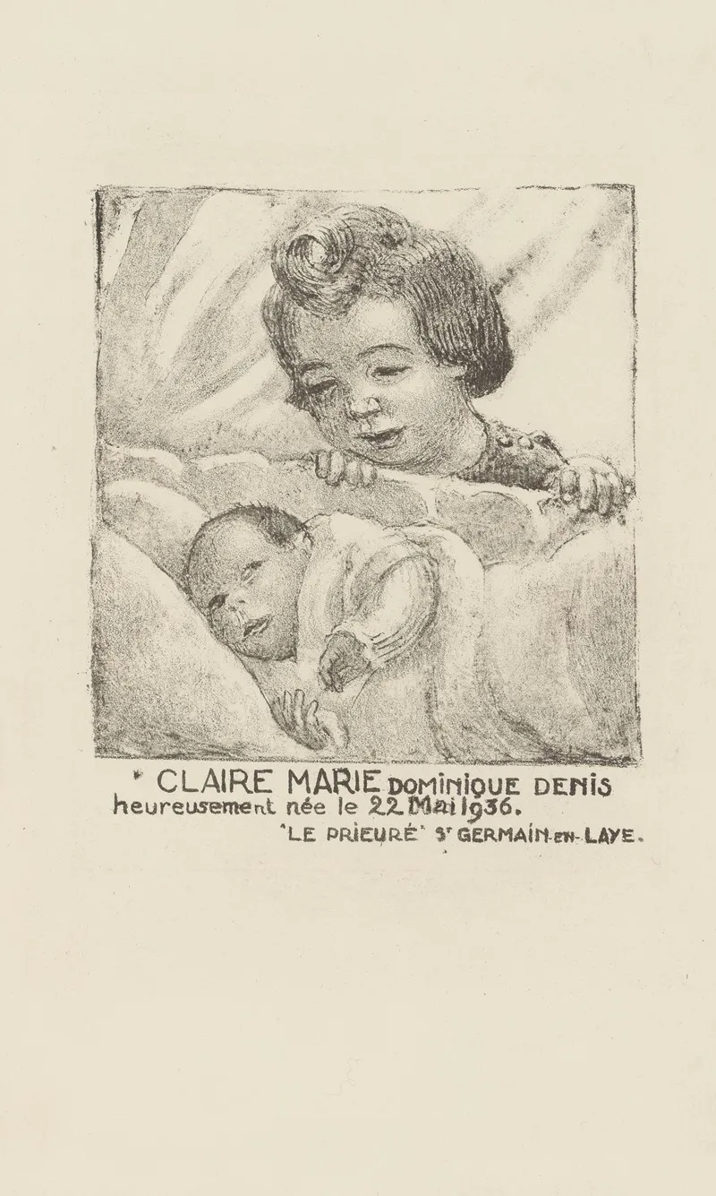 Faire Part De Naissance De Claire Marie Dominique Denis