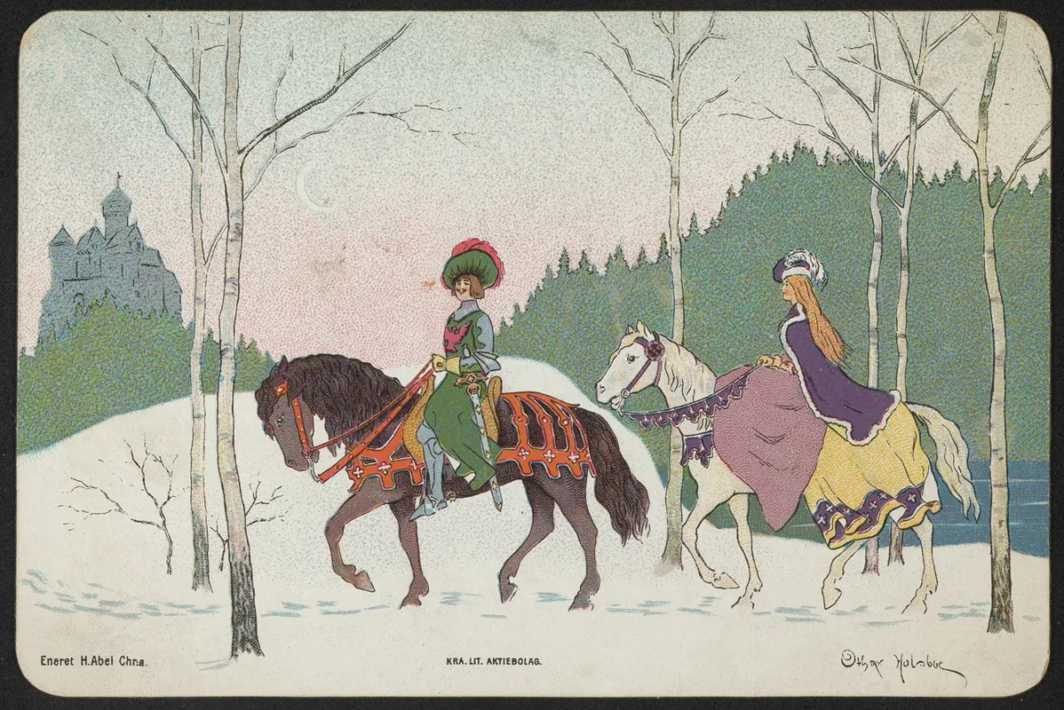 Fairy Tale Motif 2 Wall Art by Othar Holmboe - High-Resolution Digital Print