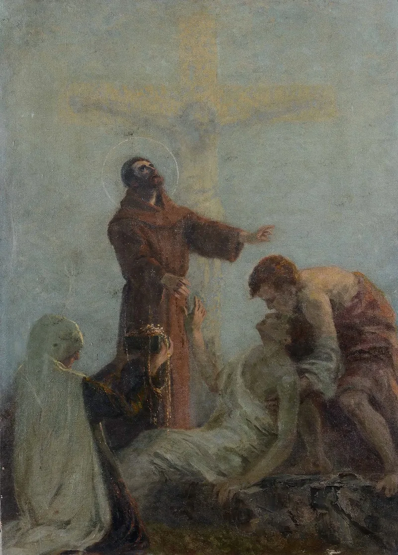 Faith Hope And Charity Wall Art by Gaetano Previati - High-Resolution Digital Print