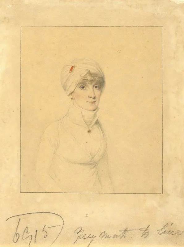 Faith Trumbull Daughter Of Gov John Trumbull Jr Wife Of Daniel Wadsworth Of Hartford Wall Art by Elkanah Tisdale - High-Resolution Digital Print