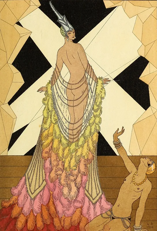 Falbalas Et Fanfreluches L Orgueil Wall Art by George Barbier - High-Resolution Digital Print