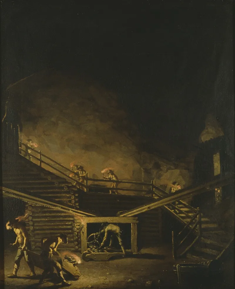 Falcon Steps At The Falun Copper Mine