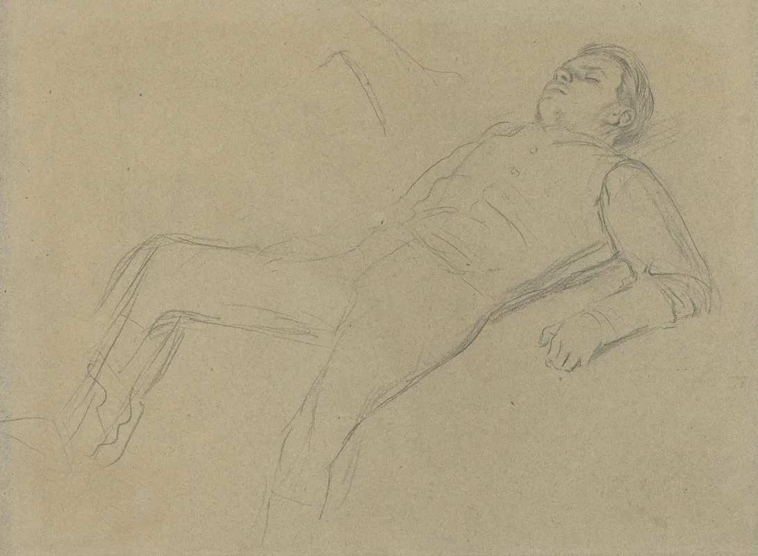 Fallen Jockey Study For Scene From The Steeplechase The Fallen Jockey Ii