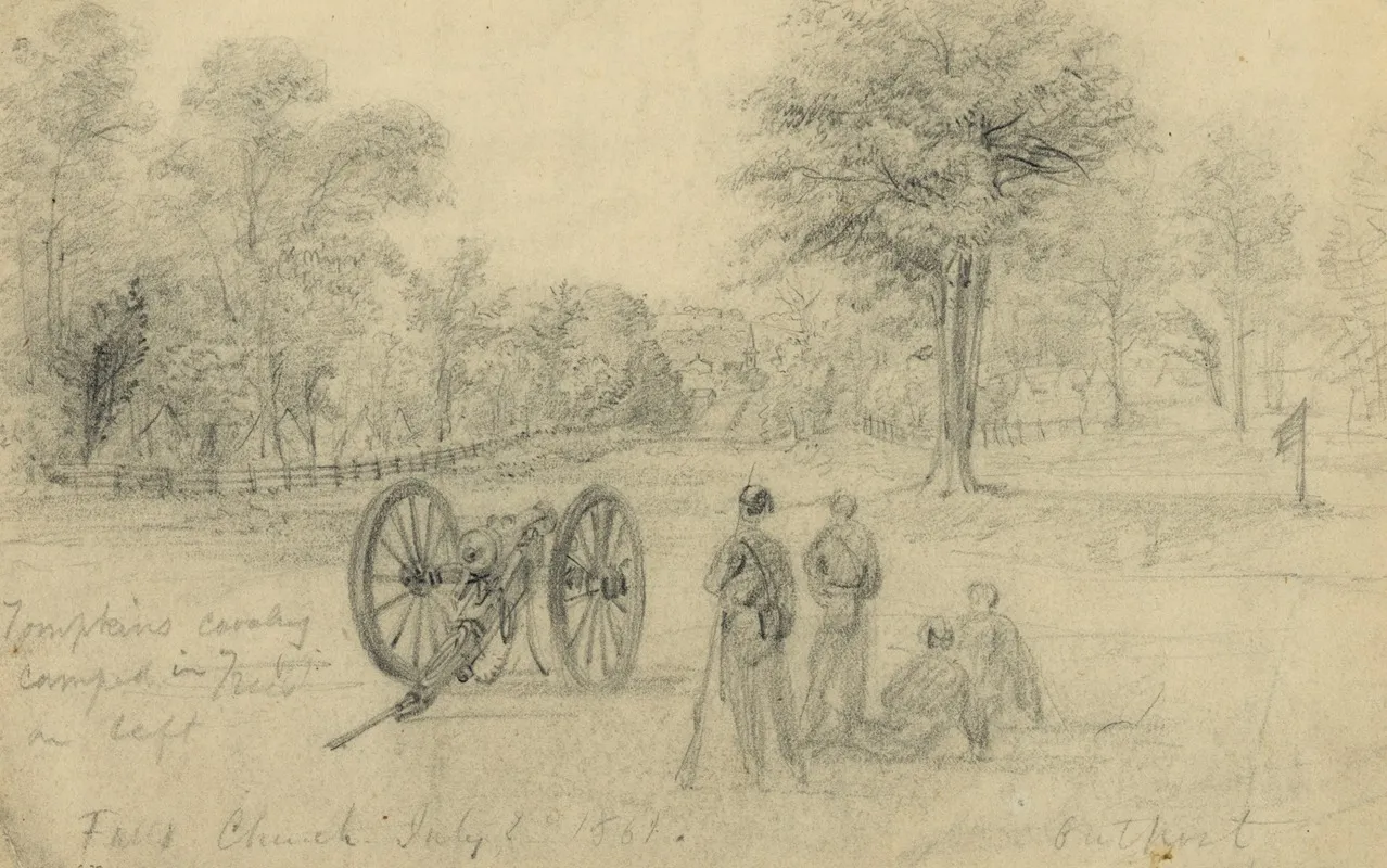 Falls Church July 1st 1861 Outpost