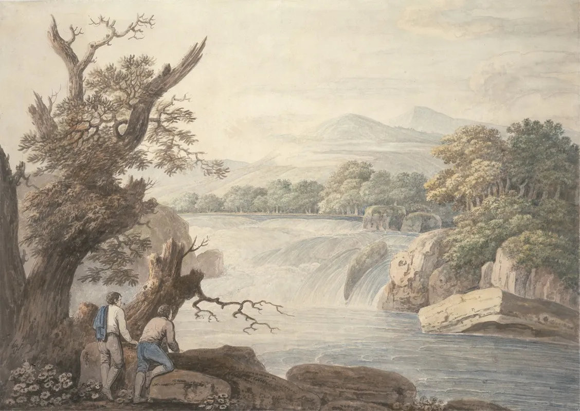 Falls Near Terni Wall Art by Jacob More - High-Resolution Digital Print