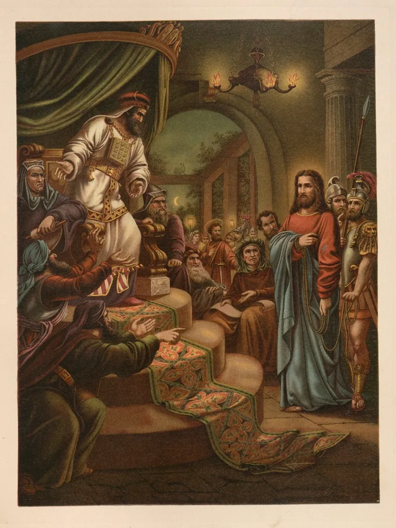 False Testimony Against Christ Wall Art by Jan Ladislaw Sýkora - High-Resolution Digital Print